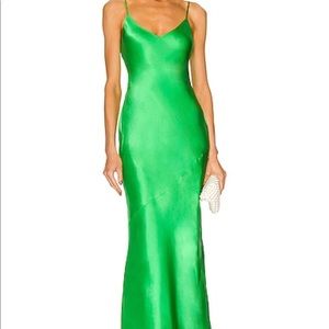 L’ agence Serita silk maxi dress